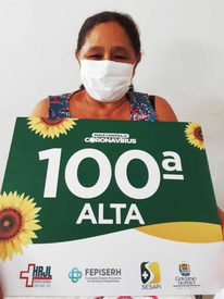 Hospital Justino Luz alcança a marca de 100 pacientes recuperados da Covid-19