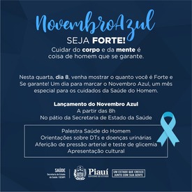 Novembro azul promove conscientização sobre saúde integral do homem