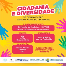 Evento em combate à AIDS acontece sexta-feira (30) na Potycabana 