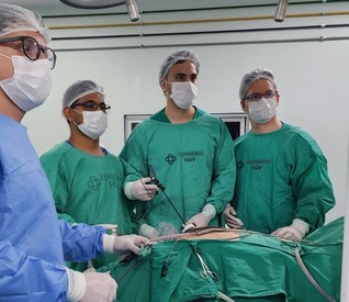 HGV retira tumor e preserva rim de paciente por videolaparoscopia