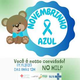 Hospital Infantil Lucídio Portella promove 6ª edição do Novembrinho Azul