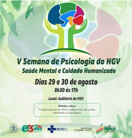 V Semana de Psicologia do Hospital Getúlio Vargas começa nesta quinta-feira (29)