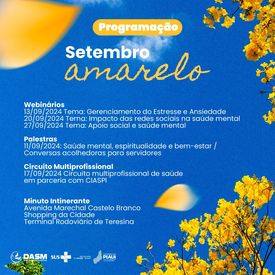 Sesapi lança programação da campanha Setembro Amarelo