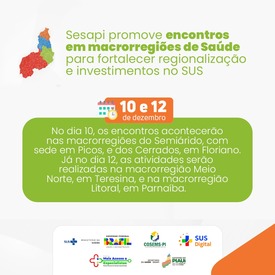 Sesapi promove encontros em macrorregionais de Saúde para fortalecer regionalização e investimentos no SUS  