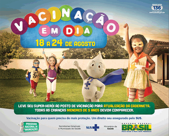 Campanha de Multivacinação começa dia 18