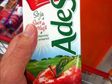 Alerta sobre recall do produto AdeS sabor maçã fabricado em fevereiro