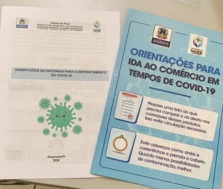 População de Amarante recebe informações sobre alimentação saudável durante pandemia